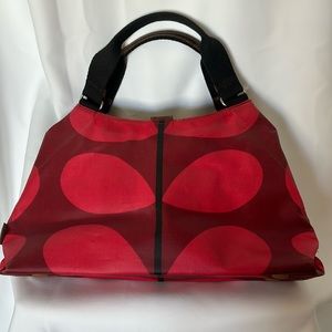 Orla Kiely Holdall bag cranberry stem print